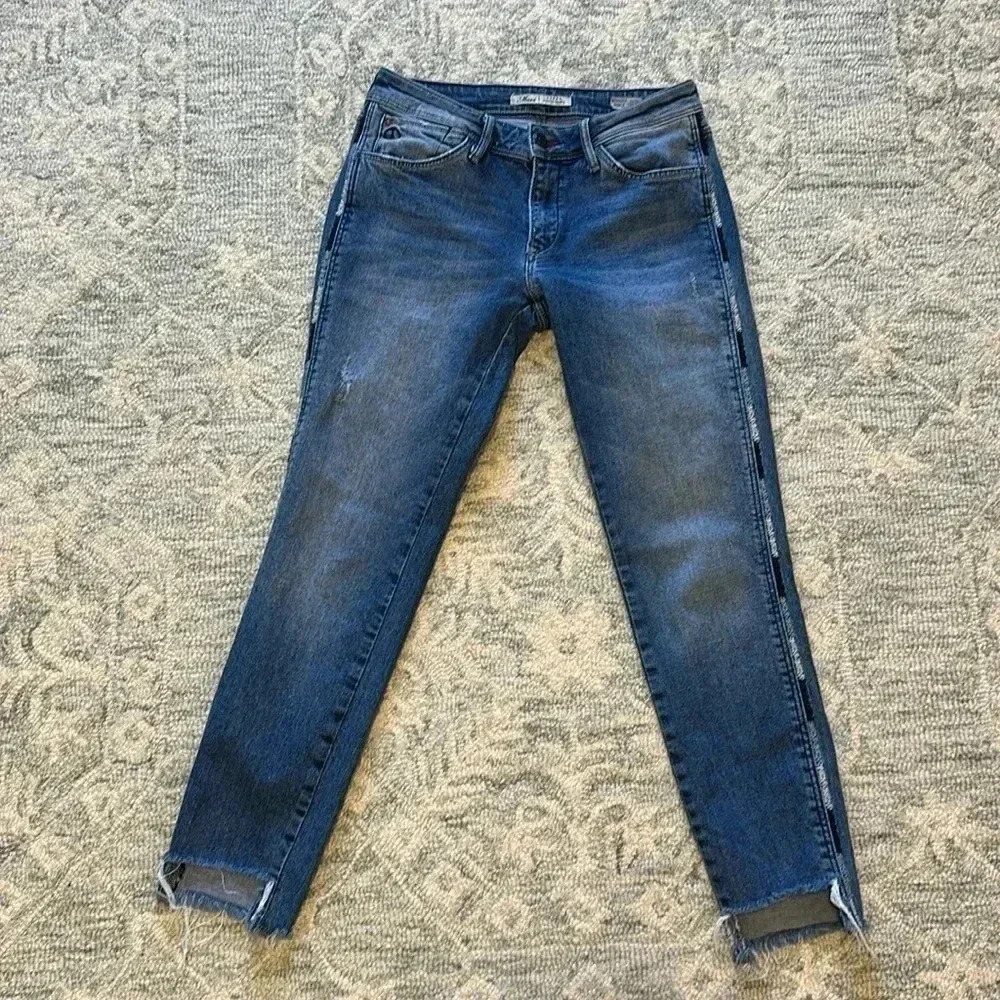 Mavi embroidered peace sign ☮️ jeans